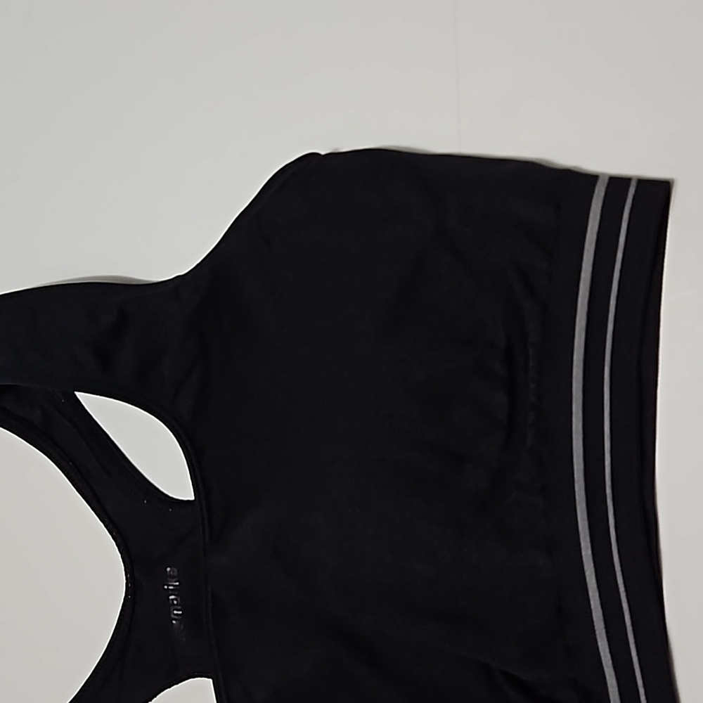 Marika Women's Stretch Black Sports Bra Size L #W-495